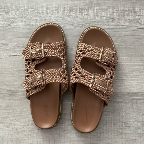 Target Universal Thread Women's Kylie Woven Two Band Footbed Sandals - Size 10 - Picture 4 of 6